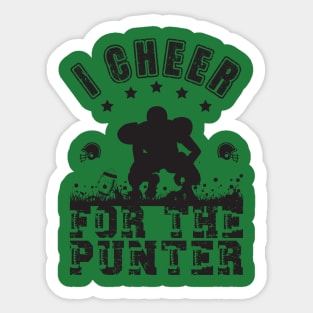 I cheer for the punter Sticker